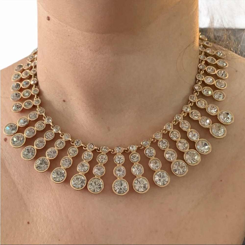 Gold statement necklace